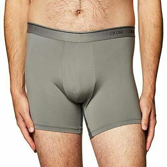 Calvin Klein NB2226021 Men's Size M Gray Sky CK One Microfiber Boxer Briefs - Picture 4 of 6